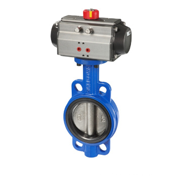 gray cast iron DN40-600 Pneumatic butterfly Valve